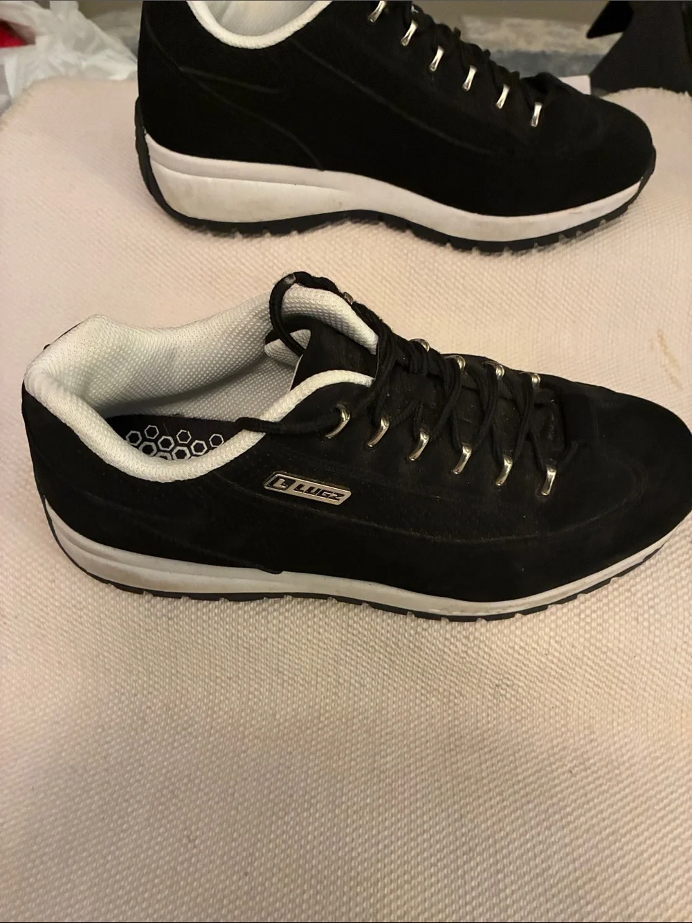 Lugz Men's Black Express Oxford Lace-Up Athletic Sneakers-NWOT